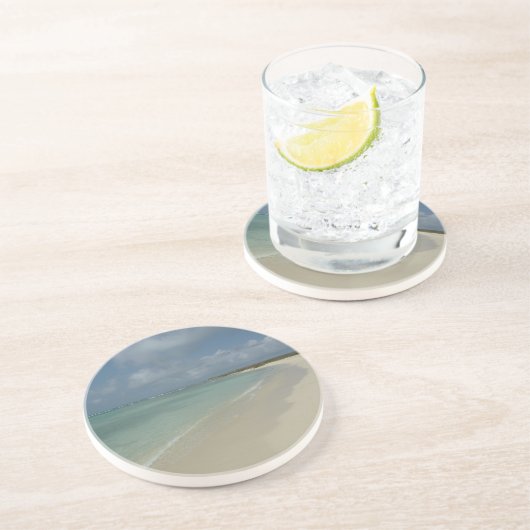 Aruban Beach II Schöne Landschaft Getränkeuntersetzer (Seite)