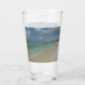 Aruban Beach II Schöne Landschaft Glas (Rückseite)