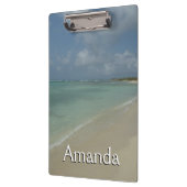 Aruban Beach II Schöne Landschaft Klemmbrett (Links)