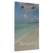 Aruban Beach II Schöne Landschaft Klemmbrett (Rechts)