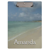Aruban Beach II Schöne Landschaft Klemmbrett (Vorderseite)