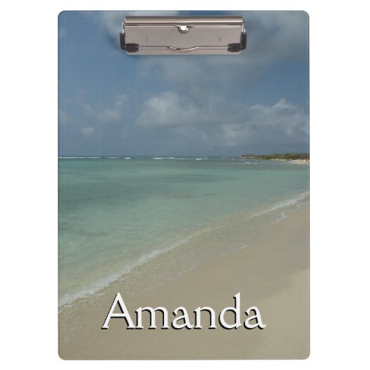 Aruban Beach II Schöne Landschaft Klemmbrett (Vorderseite)