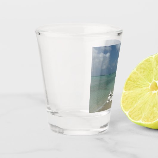 Aruban Beach II Schöne Landschaft Schnapsglas (Links)