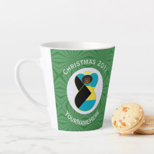 Aruban Black Angel Weihnachtsflagge Personalisiert Milchtasse