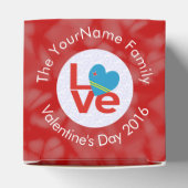 Aruban Flag Heart Red Liebe Geschenkschachtel (Oben)