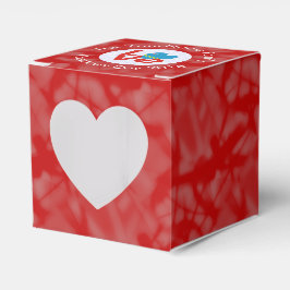 Aruban Flag Heart Red Liebe Geschenkschachtel