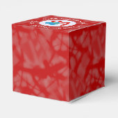 Aruban Flag Heart Red Liebe Geschenkschachtel (Rückseite)