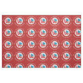 Aruban Flag Heart Red Liebe Stoff (Fat Quarter (45,7 x 55,9 cm))