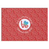 Aruban Flag Heart Red Liebe Tischdecke (Vorderseite (Horizontal))