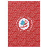 Aruban Flag Heart Red Liebe Tischdecke (Vorderseite)