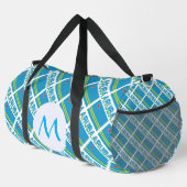 Aruban Flag Tiled Mit Monogramm Duffle Bag (Rechte Ecke)