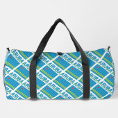Aruban Flag Tiled Mit Monogramm Duffle Bag (Rückseite)