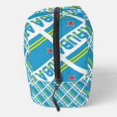 Aruban Flag Tiled Mit Monogramm Waschbeutel (Rechts)