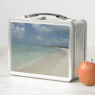 Aruban Strand II Schöne Naturszene Metall Brotdose