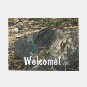 Aruban Whiptail Lizard Tropische Tierfotografie Fußmatte