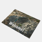 Aruban Whiptail Lizard Tropische Tierfotografie Fußmatte (Schrägansicht)