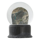 Aruban Whiptail Lizard Tropische Tierfotografie Schneekugel (Rückseite)