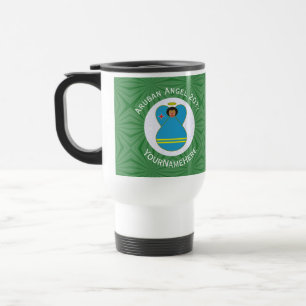 Arubanische Flagge Engel Weihnachten Personalisier Reisebecher
