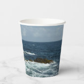 Arubas felsige Küste Pappbecher (Rückseite)