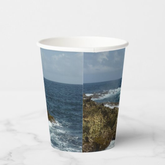 Arubas felsige Küste Pappbecher (Rechts)