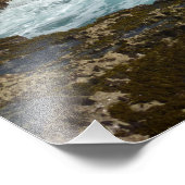 Arubas Felsküste und blauer Ozean Fotodruck (Ecke)