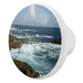 Arubas Felsküste und blauer Ozean Keramikknauf (Rechts)