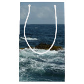 Arubas Felsküste und blauer Ozean Kleine Geschenktüte (Vorderseite)