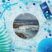 Arubas Felsküste und blauer Ozean Pappteller (Party)