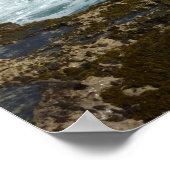 Arubas Felsküste und blauer Ozean Poster (Ecke)