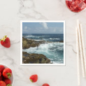 Arubas Felsküste und blauer Ozean Serviette (Beispiel)