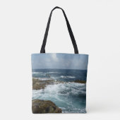 Arubas Felsküste und blauer Ozean Tasche (Rückseite)