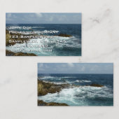 Arubas Felsküste und blauer Ozean Visitenkarte (Vorne/Hinten)