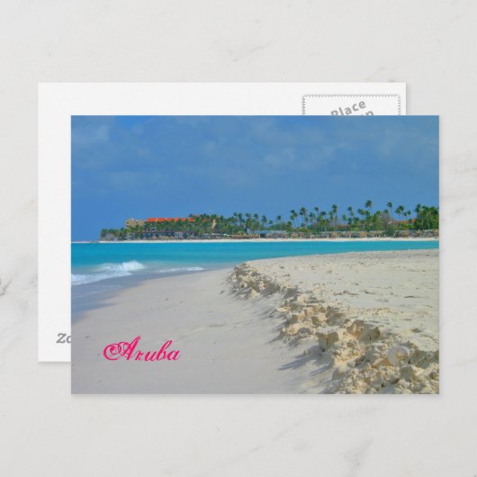 Arubasand-u. -brandungs-Postkarten Postkarte (Vorne/Hinten)