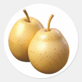 Arugula Plastic 3D - Glossy Round Label Runder Aufkleber (Vorderseite)