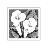 Arum Lilies Gummistempel (Prägung)