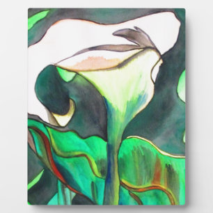 Arum Lily Aquarellmalerei Fotoplatte