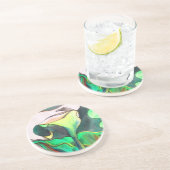 Arum Lily Aquarellmalerei Sandstein Untersetzer (Seite)