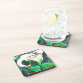 Arum Lily Aquarellmalerei Untersetzer (Rechte Seite)