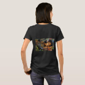 "Arumáya" Jaguars Bloom - Frauen in Amazonien T-Shirt (Schwarz voll)