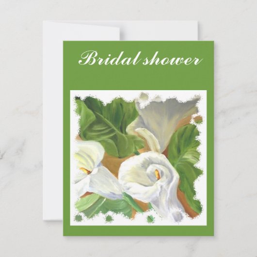 Arums-Brautparty Einladung (Vorderseite)