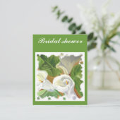 Arums-Brautparty Einladung (Stehend Vorderseite)