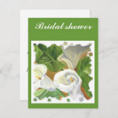 Arums-Brautparty Einladung (Vorne/Hinten)