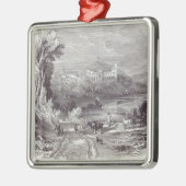 Arundelschloss und -stadt silbernes ornament (Links)