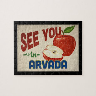Arvada Colorado Apple - Vintage Travel Puzzle