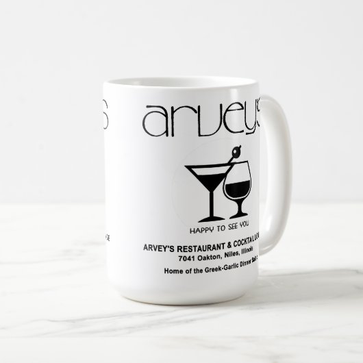 Arvey's Restaurant & Cocktail Lounge, Niles, IL Kaffeetasse (VorderseiteRechts)