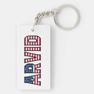 Arvid Name Vorname USA Flagge Anhänger Schlüssel Schlüsselanhänger