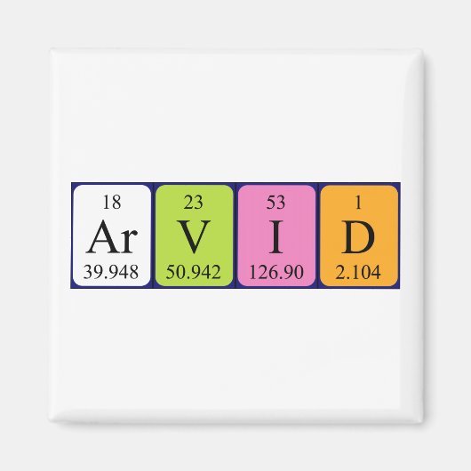 Arvid Periodenmagnet Magnet (Vorne)