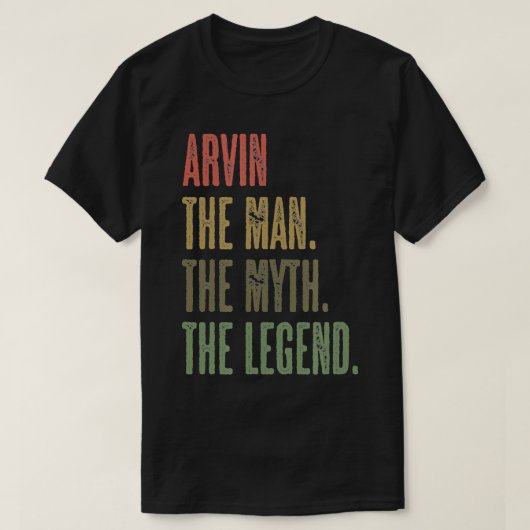 ARVIN the Man the Myth the LEGEND FUNNY Mens Boy T-Shirt (Design vorne)