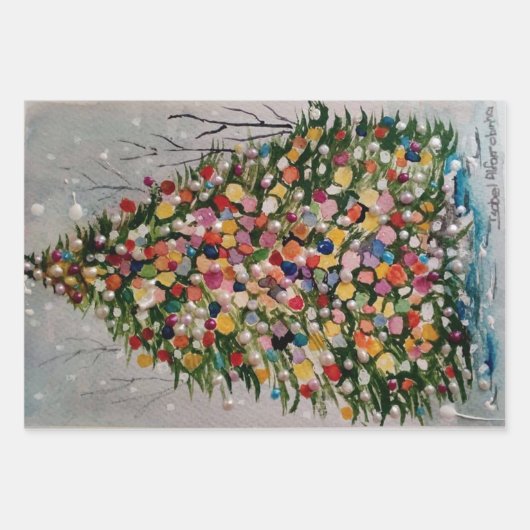 ARVORE DE NATAL GESCHENKPAPIER SET (Vorderseite 3)