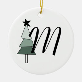 Árvore de Natal Pinheiro Estilo Rústico Farmhouse  Keramik Ornament